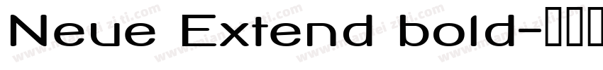 Neue Extend bold字体转换